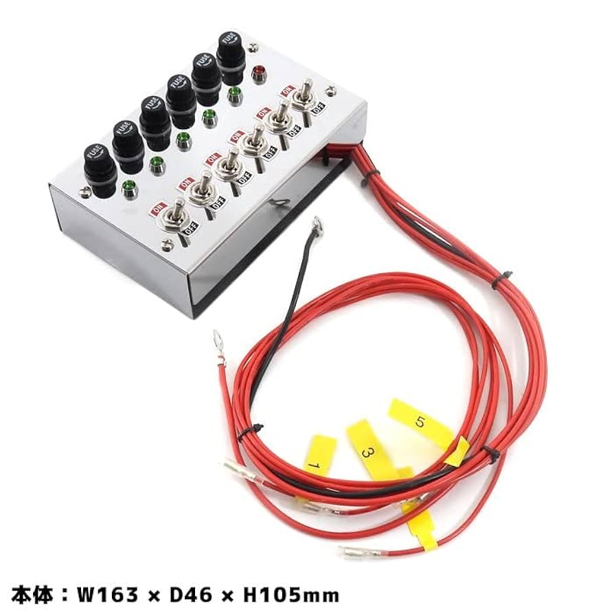 未使用品 10連 スイッチボックス ウロコステンレス デコトラ 室内保管品 汎用 12V / 24V トラック 12連スイッチボックス ステンレス